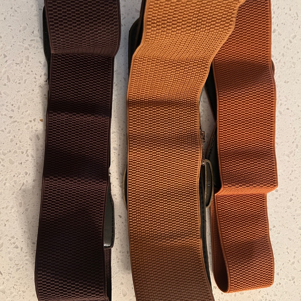 set of 3 Stylish elastic woman Belts - Picture 2 of 5